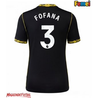 Chelsea Wesley Fofana #3 Tricou Fotbal Replică 2026-27 Femei Deplasare